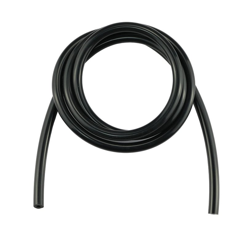 Ucreative 5FT ID 5/32"" (4mm) High Temperature Silicone Vacuum Tubing Hose 130PSI Max Pressure Black - Image 1